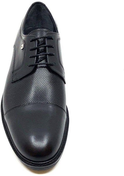 Bağcıklı Siyah Hakiki Deri Kauçuk Taban Klasik Erkek Ayakkabı 9512 46 modelleri