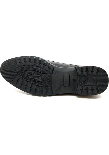 Bağcıklı Siyah Hakiki Deri Kauçuk Taban Klasik Erkek Ayakkabı 9512 46 indirimleri