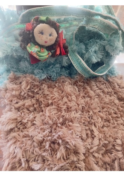 Hygge Pembe - Bej Bez Çanta Uzun Saplı modelleri