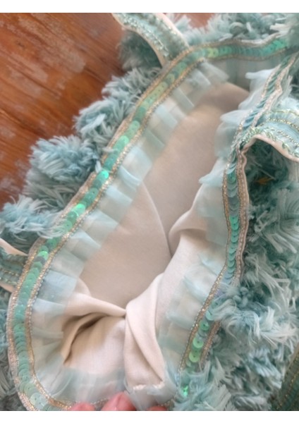 Hygge Pembe - Bej Bez Çanta Uzun Saplı fırsatları