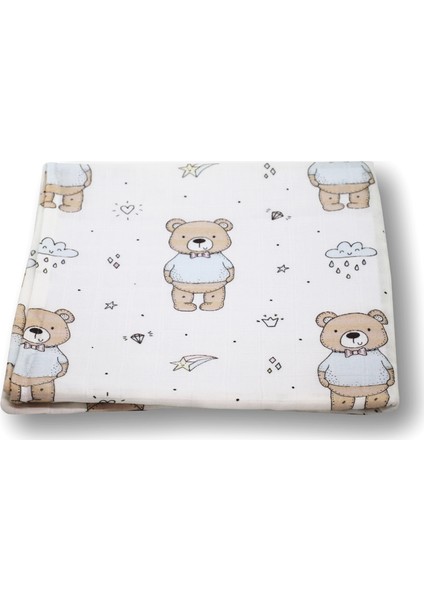 Çok Amaçlı Bebek 2 Kat Müslin Örtü & Battaniye %100 Pamuk Gots Sertifikalı 120x120 Cm fiyatları