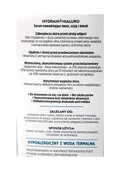 Dermedıc Hydraın3 Hıaluro Nemlendirici Yüz,boyun ve Dekolte Serumu 30ML modelleri