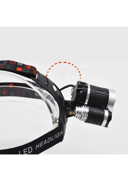 Buğz 3 Başlıklı Şarjlı Kafa Feneri WT-256 modelleri