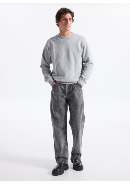 Bisiklet Yaka Gri Erkek Sweatshırt 12279677_JJGRADY Sweat Crew Neck modelleri