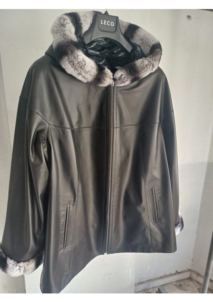 Çift Taraflı Giyilebilir Kadın Deri Mont 176 fiyatları