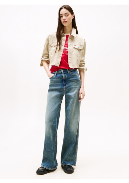 Bej Kadın Standart Denim Ceket DW0DW21431RBV fiyatları