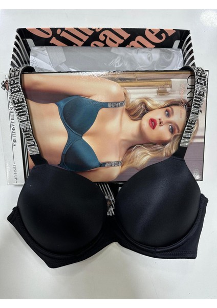 8825 Double Push Up Lıve Love Dream Taşlı Sütyen