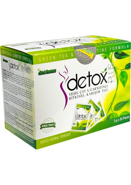 Detox Plus Yeşil Çay L-Carnıtınli Bitkisel Karışım Toz modelleri