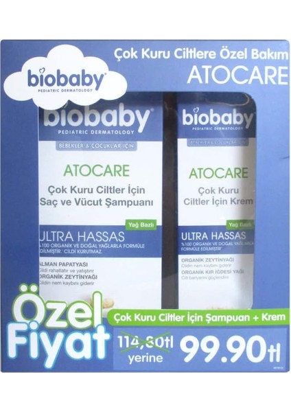 Kuru ve Atopik Ciltler Için Şampuan ve Krem