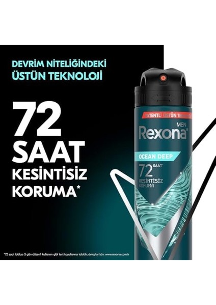 Rexona Men Erkek Sprey Deodorant Invisible Ocean Deep 150 ml fiyatları
