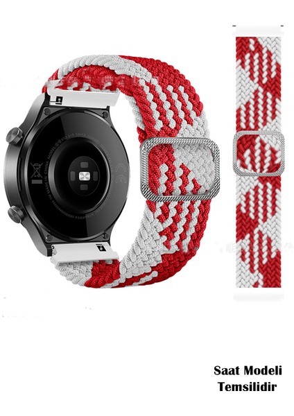 Huawei Watch Gt / Gt2 / Gt3 Elegant 42MM Uyumlu Tokalı Örgü Kordon