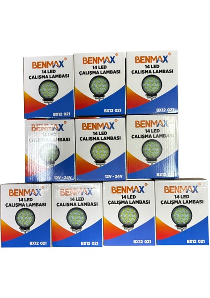 14 LED Off Road Çalışma Lambası Beyaz 12-24V 10 Adet Fiyatı (BX12 021) fiyatları