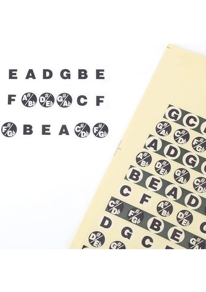 1 Adet Gitar Klavye Notu Müzik Terazisi Etiket, Klavye Etiket Etiket Acemi Uygulama Için Müzik Terazisi Etiketi fırsatları