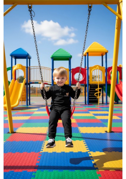 Erkek Çocuk Bisiklet Yaka Fermuarlı Baskılı Örme Alt Üst Takım Kaliteli Şık Rahat modelleri