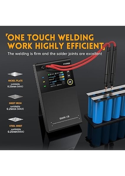 Swm-10 Portable Battery Spot Welder, Dıy Mini Double Pulse Welding Machine, 18650 Battery Pack Welding Tool 5000MAH Weldable 0.1-0.25MM fırsatları