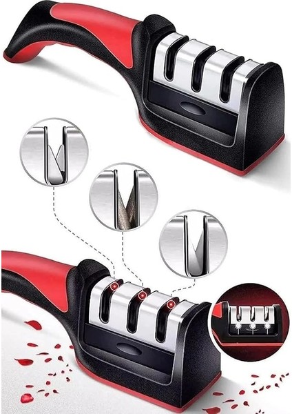 Home Bıçak Bileme Aleti 3 Aşamalı, 3 Açılı Bıçak Bileyici,bıçak Keskinleştirmek Için Pratik Mutfak Eşyası fiyatları