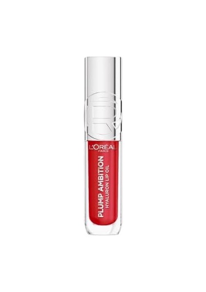 L&apos;oréal Paris Plump Ambition Hyaluron Lip Oil Besleyici ve Nemlendirici Dudak Parlatıcısı - 380 Rouge In Love