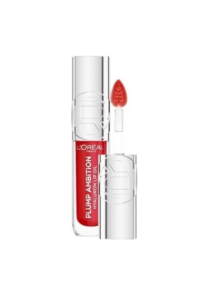 L&apos;oréal Paris Plump Ambition Hyaluron Lip Oil Besleyici ve Nemlendirici Dudak Parlatıcısı - 380 Rouge In Love fiyatları