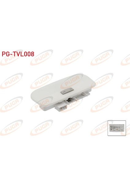 PUGA-PG-TVL008 - Tavan Okuma Lambası (Orjınal) Fluence / Megane Iıı
