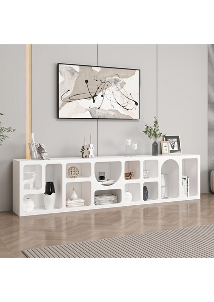 Bohem Kitaplık 205 cm Mebran - Beyaz fiyatları