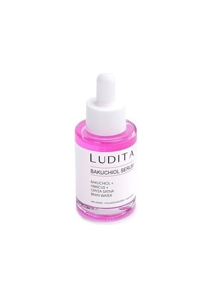 Ludita Yaşlanma Karşıtı Bakuchiol + Hibiscus Serum (Retinol Alternatifi)