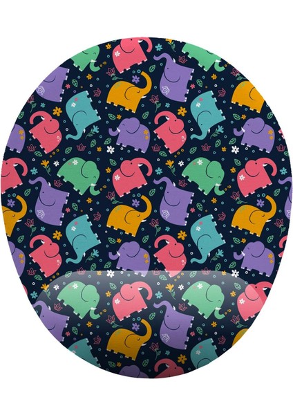 Fikirler Minik Fil Desenli Bilek Destekli Mouse Pad