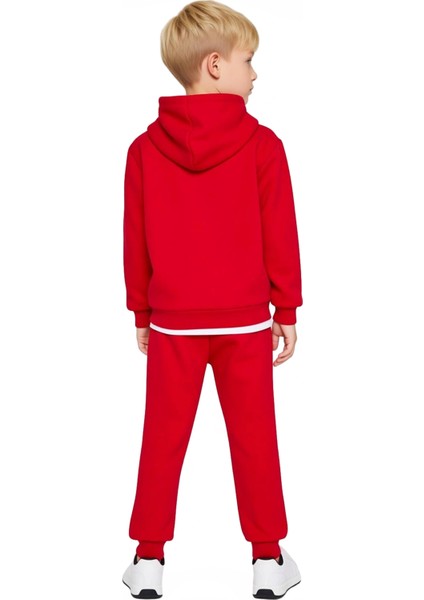 Erkek Çocuk Kapüşonlu Sweatshirt ve Eşofman Altı Takımı Kış Ayları Için Sıcak ve Rahat Seçenek indirimleri