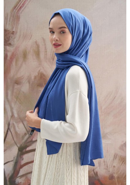 Antik Desen Pamuk Ipek Şal Indigo fırsatları