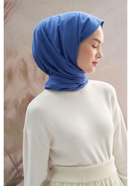 Antik Desen Pamuk Ipek Şal Indigo indirimleri