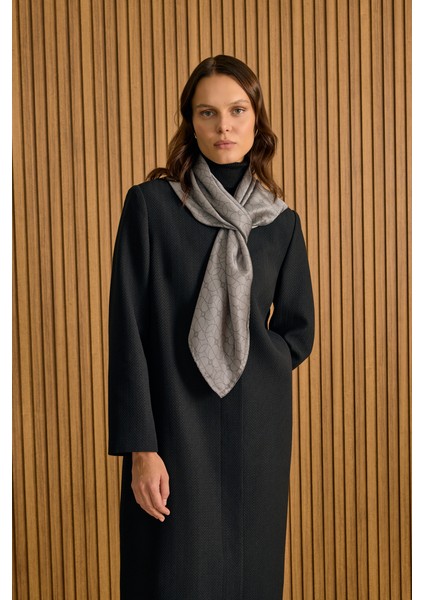 Özel Dokulu Kumaş Pardösü