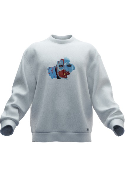 Doğu Türkistan Baskılı Oversıze Sweatshırt (Unısex)