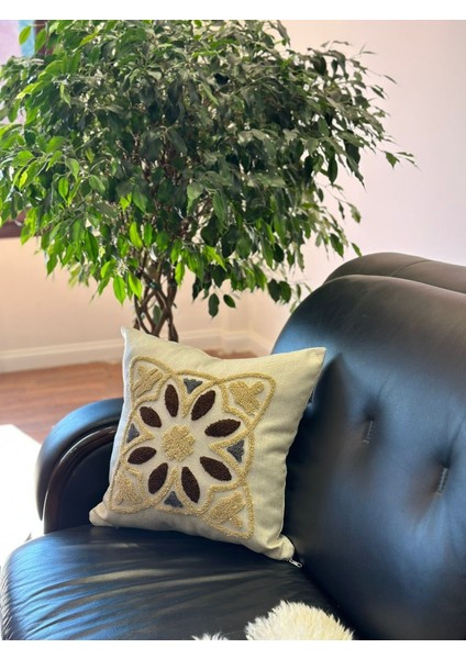 Dekoratif Kırlent Kılıfı Punch Işlemeli 2'li fırsatları