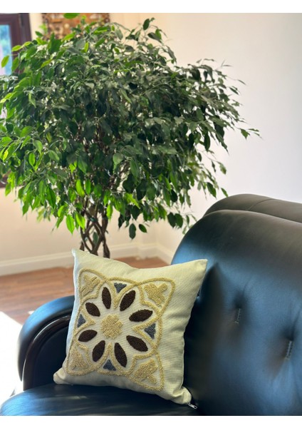 Dekoratif Kırlent Kılıfı Punch Işlemeli 2'li indirimleri