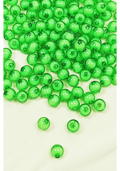 Litaetrend Yuvarlak Boncuk Içten Boncuklu Bileklik Çanta Boncuğu 8 mm 50 gr Yeşil - BNC471 fiyatları