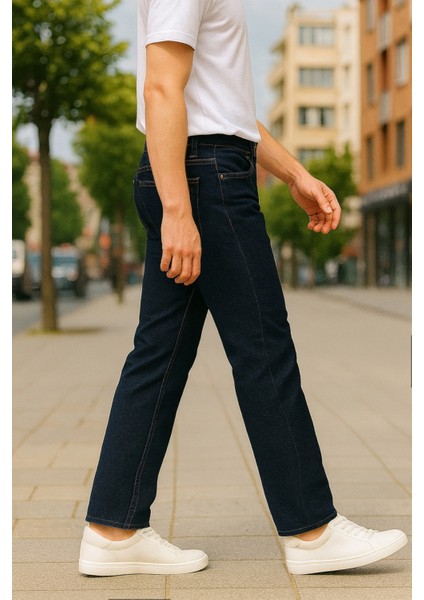 Cedy Denım Erkek Yüksel Bel Bol Kesim Boru Paça Kot Pantolon Reguler Fit Jean C336 indirimleri