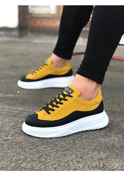 Siyah Sarı Erkek Ayakkabı