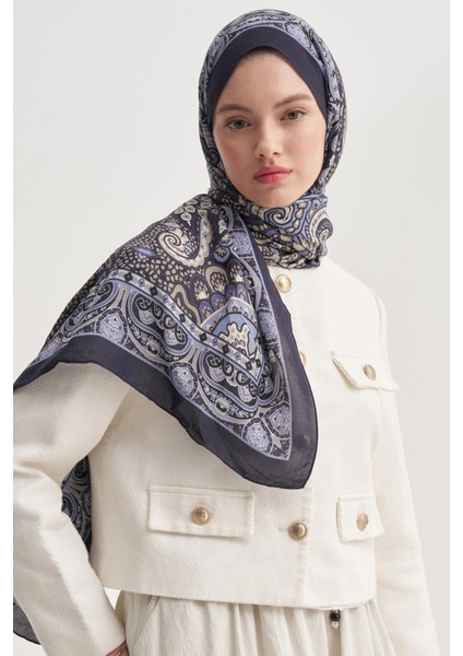 Olea Lacivert Nilla Pamuklu Şal