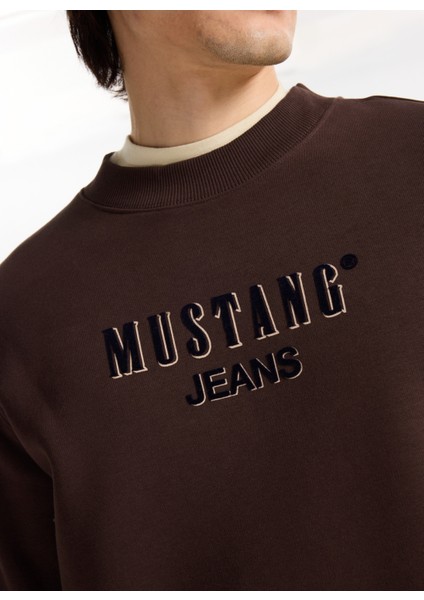 Bisiklet Yaka Kahve Erkek Sweatshırt M5WM-SWT1503 fırsatları