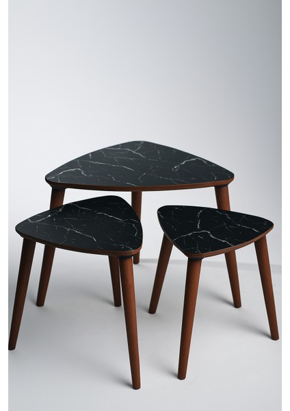 Idek Home 3'lü Zigon Sehpa Tokyo Model Üçgen Zigon Sehpa modelleri