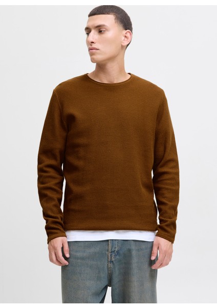 Bisiklet Yaka Normal Kahve Erkek Kazak 12258407_JJECOOPER Knıt Crew Neck N fiyatları