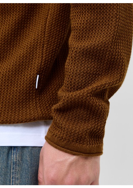 Bisiklet Yaka Normal Kahve Erkek Kazak 12258407_JJECOOPER Knıt Crew Neck N fırsatları