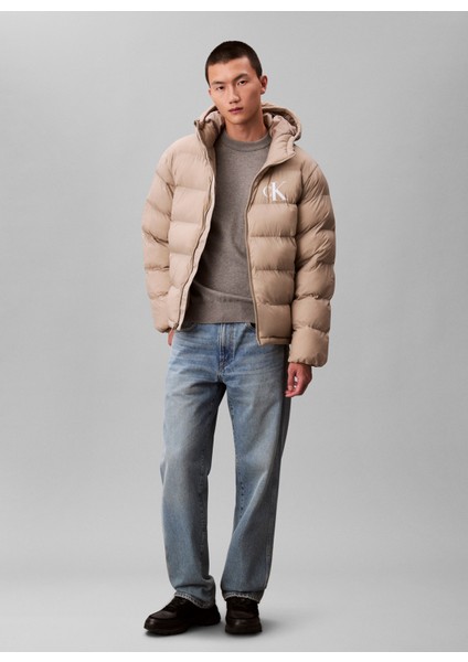 Haki Erkek Mont LV04RD528GRAK Ls Nylon Monogram Puf