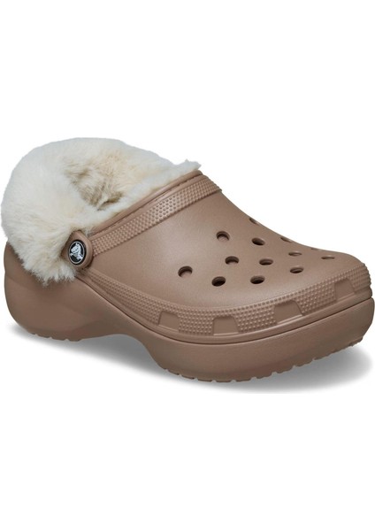 Classic Platform Fuzz Lined Kadın Terlik fiyatları