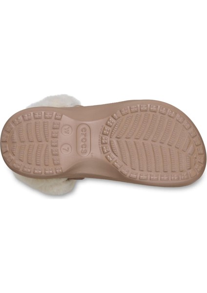 Classic Platform Fuzz Lined Kadın Terlik