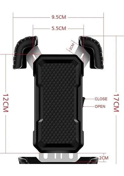 HT-171 Bisiklet Telefon Tutucu Gidon Tipi Motosiklet Telefon Tutucu 360 Dönebilir Darbe Emici Tutacak fırsatları