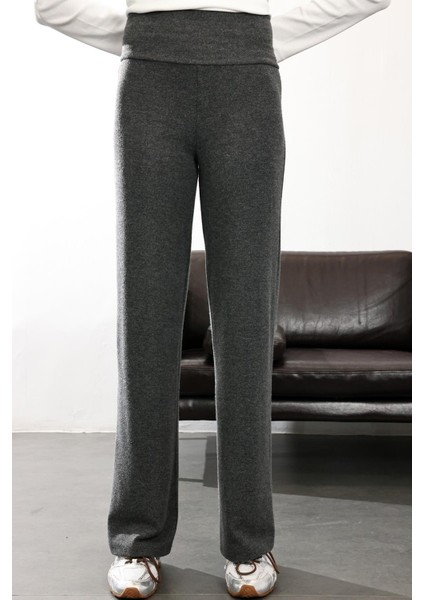 Antrasit Örgü Ispanyol Paça Tayt Pantolon 25248 fırsatları