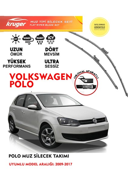 Volswagen Polo Ön Cam Muz Muz Silecek Takımı 1.2 1.0 1.4 1.6 Motor Araca Özel Aparat (2009-2017)