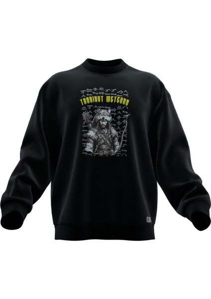 Tanrıkut Metehan Baskılı Oversıze Sweatshırt (Unısex)