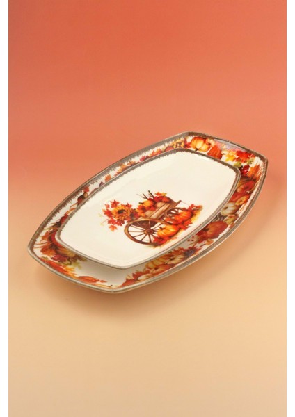 Retro Fall'25 Garden 2 Boy Porselen Kayık Tabak fiyatları