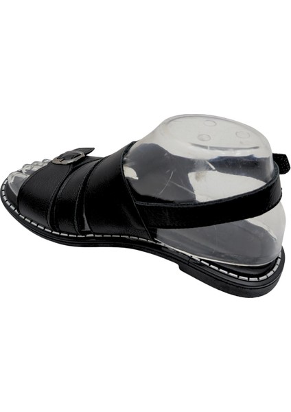 Hylos | Kadın Hakiki Deri Sandalet - Siyah - 40 indirimleri